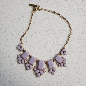 Kate Spade dusty lilac statement necklace